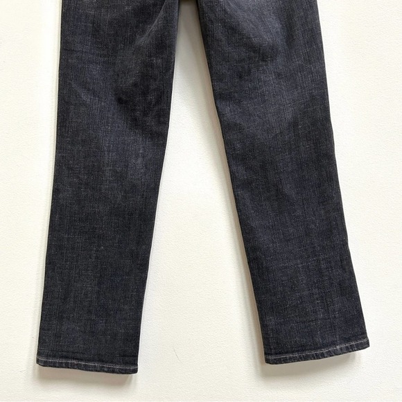 White House Black Market Charcoal Black Rhinestone Crop Denim Jeans, Size 6 - Picture 11 of 15